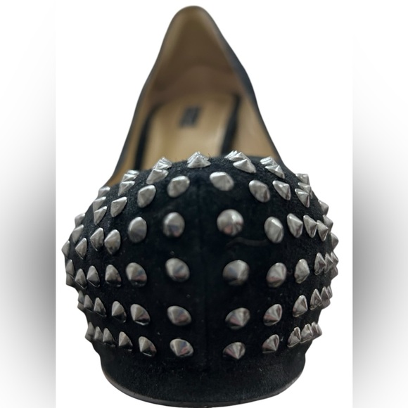 KENNETH COLE Studded Toe Suede Platform Heels In Black & Silver Sz 9.5✨LIKE NEW✨ - Picture 9 of 12